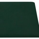  Zidna uzglavlja 12 pcs Tamnozelena 90 x 15 cm Baršun | shoptok.hr