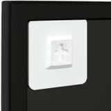  Zidno ogledalo crno 80 x 60 cm metalno | shoptok.hr