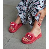 D/CEO marka niezdefiniowana Red flip-flops with a bow Dido | Shoptok.si