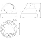 Avtech komplet kamer 1x nvr AVH2109AX in 4x 2MPX ip dome kamera DGM2203SVSE + 4x utp kabel 1x RJ45 - 1x RJ45 Cat5e 15m! | Shoptok.si