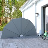 vidaXL Zložljivo stransko platno za teraso sivo 160 cm Cene