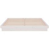  Okvir za krevet od masivnog drva bijeli 180 x 200 cm veliki | shoptok.hr