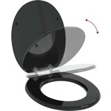  WC daska 2 pcs Crna 44 x 38 cm MDF ploča | shoptok.hr
