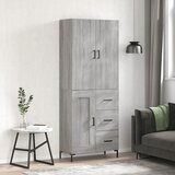 vidaXL Visoka komoda siva sonome 69 5x34x180 cm od konstruiranog drva | shoptok.hr