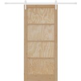 vidaXL klizna vrata s kompletnom opremom 93x211 cm čvrsta drva bor | shoptok.hr