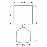  Stona lampa MINOS 1xE14/40W/230V braon/bela | Eponuda.com