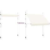 Tenda na ručno uvlačenje 250 cm krem | shoptok.hr