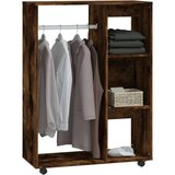  Garderobna omara dimljeni hrast 80x40x110 cm konstruiran les, (20705651) | Shoptok.si