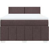 vidaXL Box spring postelja z vzmetnico temno rjava 160x200 cm blago, (21310806) | Shoptok.si