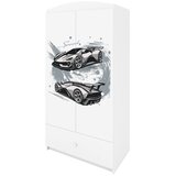  Dječji ormar - AUTO - bijeli | shoptok.hr