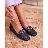 Resti Black women's quilted moccasins with gold embellishment Wetifa | ePonuda.com