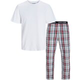 Jack & Jones Obleka za doma 'JACLUCA' zelena / karminsko rdeča / črna / bela Cene