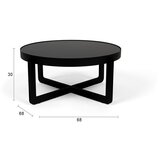 Zuiver Črna okrogla klubska mizica Centre – | Shoptok.si