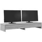  Stalak za monitor s ladicama boja hrasta 100x27x15 cm drveni | shoptok.hr