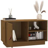 TV ormarić smeđa boja meda 70 x 34 x 40 cm od masivne borovine | shoptok.hr