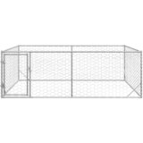 Vanjski pseći boks s vratima 3x2x1 m pocinčani čelik | shoptok.hr
