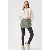 Bigdart 1888 Sweatshirt and Shirt Under Sweater Skirt - Khaki