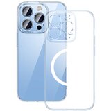 Baseus Crystal Transparent Magnetic Case and Tempered Glass komplet za iPhone 14 Pro Max, (20605285) Cene
