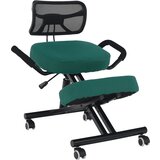 Kondela Ergonomski klečalnik, zelena/črna, RUFUS | Shoptok.si