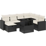  The Living Store Vrtna sedežna garnitura 8-delna z blazinami črn poli ratan - Vrtna Sedežna Garniture, (21451232) | Shoptok.si