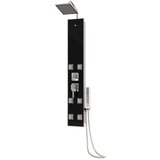 PANEL za tuširanje od stakla 18 x 45,5 x 130 cm crni | shoptok.hr