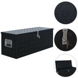  Skrinja iz aluminija 1085x370x400 mm crna | Shoptok.si