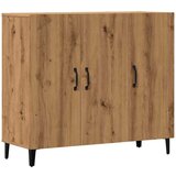 vidaXL Komoda artisan hrast 90x34x80 cm inženirski les | Shoptok.si