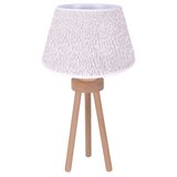  Duolla - Stona lampa BOUCLE 1xE27/15W/230V, prečnik 28 cm, bela/drvo | Eponuda.com