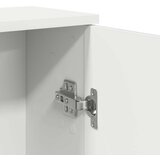 vidaXL Kopalniška omarica z držalom za zvitke bela 39x22x90 cm | Shoptok.si