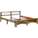  Okvir za krevet od masivnog obnovljenog drva 180 x 200 cm | shoptok.hr
