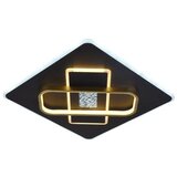  LED prigušiva plafonska svetiljka LED/90W/230V crna + daljinski upravljač u