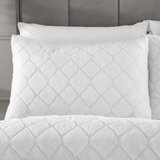 Catherine Lansfield Bijela posteljina za bračni krevet/za produženi krevet od mikropliša 230x220 cm Cosy Diamond – | shoptok.hr
