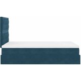  Okvir za krevet s madracima tamnoplavi 120x190 cm baršunasti | shoptok.hr