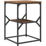  Bocni stol Staro drvo 41 x 40 x 60 cm Inženjerska drva i čelik | shoptok.hr