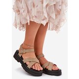 Boto Women's Platform Sandals Made of Eco Leather Khaki Gevinniser | shoptok.hr