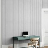  Tapeta - Vertical Lines - White background with a delicate wood pattern vertically. 50x1000 Standard | shoptok.hr