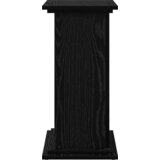 vidaXL Stalak za Prikaz s Skladištem Crni Hrast 31x30x60 cm Izrađen od Drva | shoptok.hr