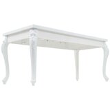 vidaXL Jedilna miza 179x89x81 cm visok sijaj bele barve | Shoptok.si