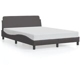  The Living Store Posteljni okvir z vzglavjem siva 120x200 cm umetno usnje - Posteljni Okvir, (21501245) | Shoptok.si