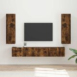  Set TV komoda Zidne 3 pcs Dimljeni hrast Konstruirano drvo | shoptok.hr