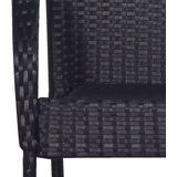  5-dijelni vrtni blagovaonski set crni | shoptok.hr