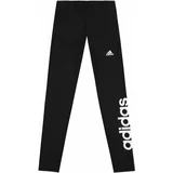 ADIDAS SPORTSWEAR Sportske hlače 'Essentials Linear Logo ' crna / bijela