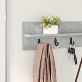  Vješalica za kapute na zidu Betonski sivi 100 x 10,5 x 18 cm | shoptok.hr