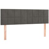  Posteljno vzglavje 2 kosa temno sivo 72x5x78/88 cm žamet, (20739656) | Shoptok.si