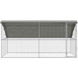  Kavez za piliće 2 pcs Srebrno 400 x 200 x 200 cm Cinkani čelik | Eponuda.com