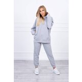 Kesi Insulated set with a sweatshirt in gray color Cijene