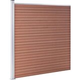 vidaXL vrtna ograda od WPC-a 1564 x 186 cm smeđa | shoptok.hr