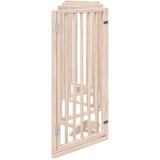  Vrata za pse s vratima sklopiva 6 panela 300 cm drvo topole | shoptok.hr