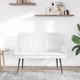 SOFA za dvije osobe Bijeli 115 x 61 x 87 cm tkanina | shoptok.hr