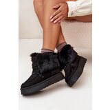 Big Star Women's Snow Boots On Platform With Fur And Lacing | Shoptok.si
